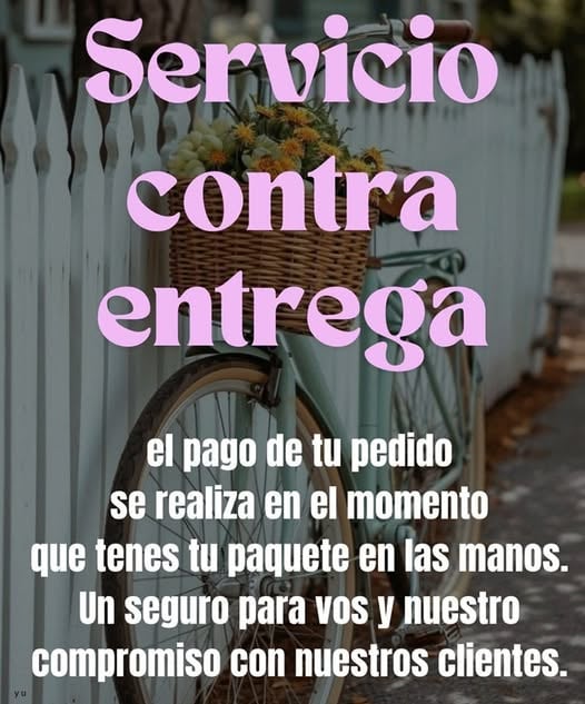 Servicio contra entrega: el pago de tu pedido se realiza en el momento que tenés tu paquete en las manos