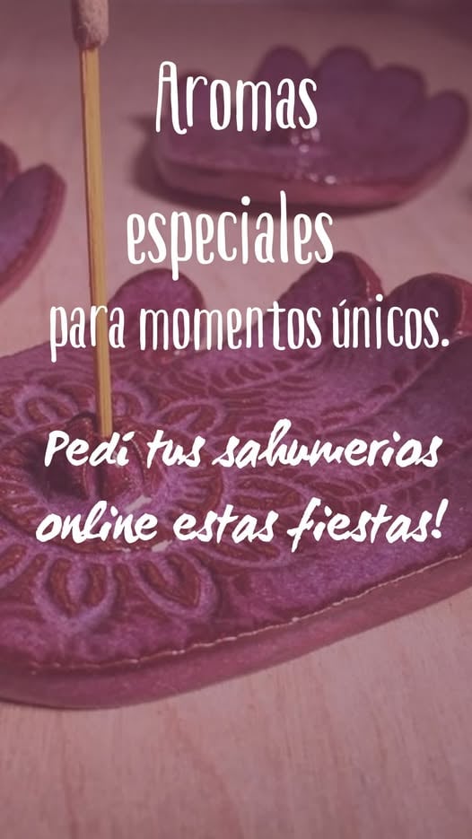 Aromas especiales para momentos únicos. Pedí tus sahumerios online estas fiestas